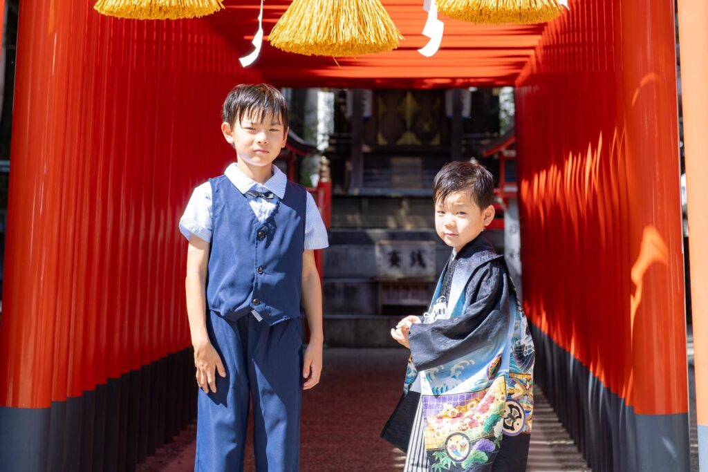 愛知と近隣県での七五三撮影の一場面:豊田市・挙母神社での七五三